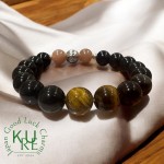 日本KURE JAPAN GOOD LUCK CHARMS 天然石水晶手鍊04款